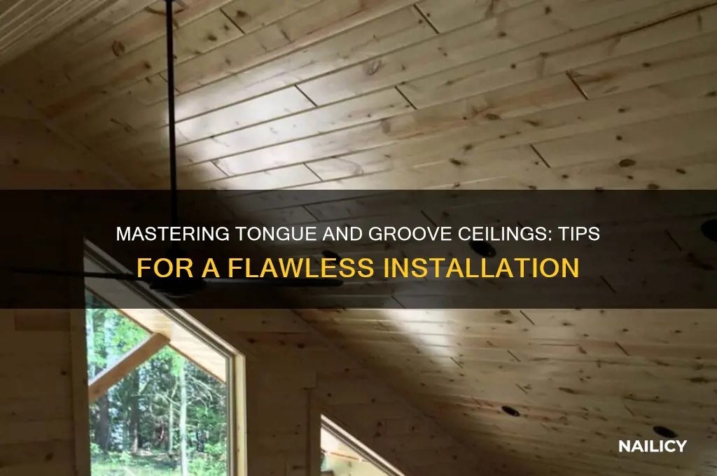how to nail a tongu n groove ceiling