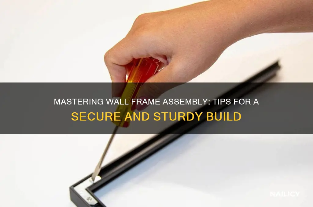 how to nail a wall frame together