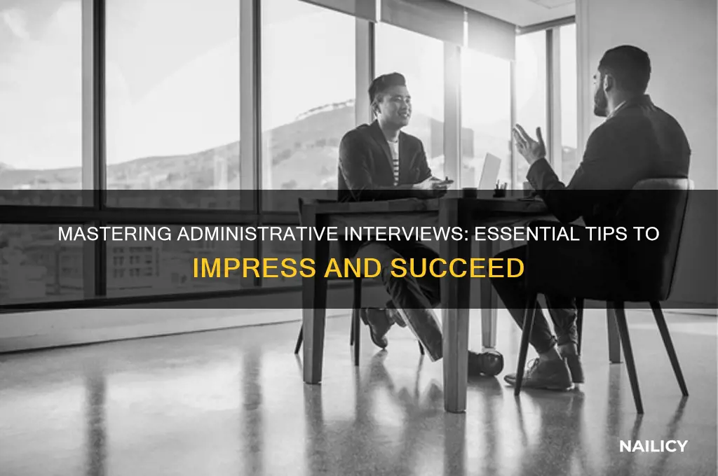 how to nail administratuve intervire