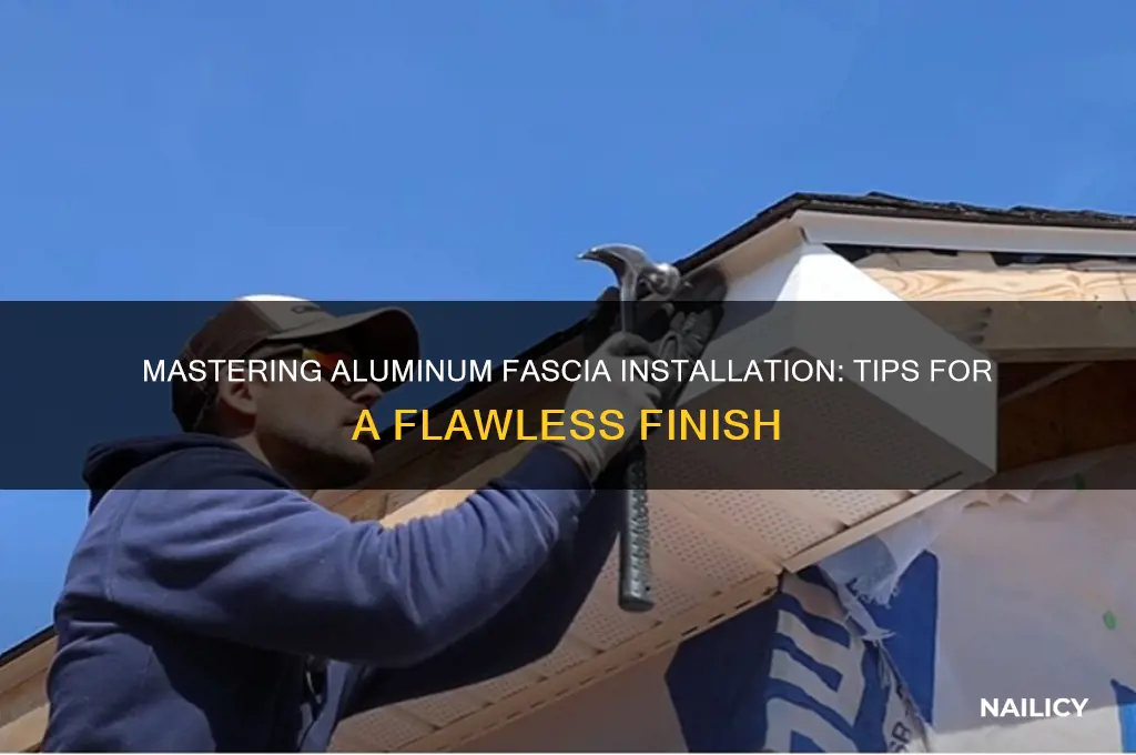 how to nail aluminum fascia