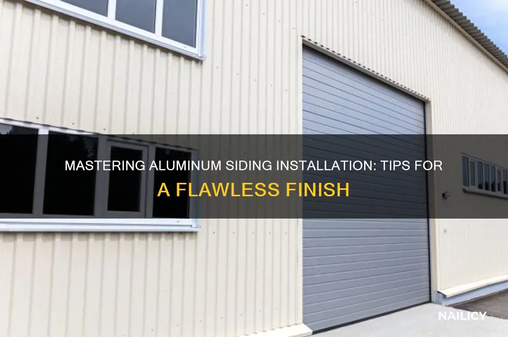 how to nail aluminum siding