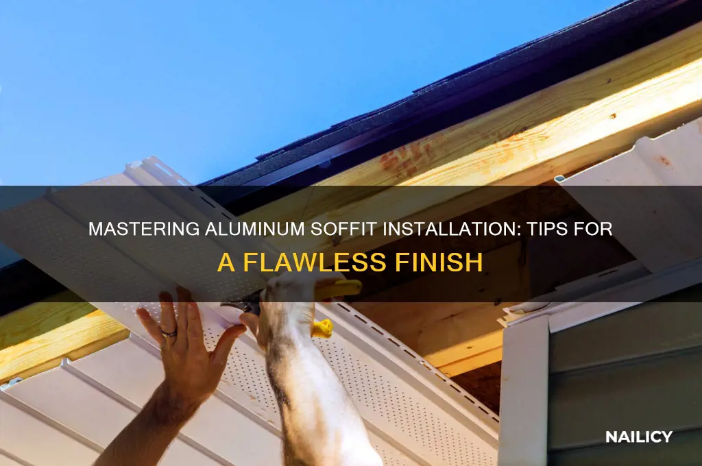 how to nail aluminum soffit