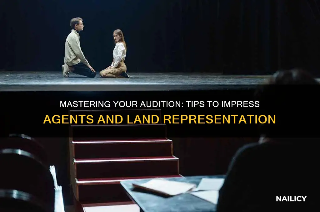 how to nail an audition for an agent