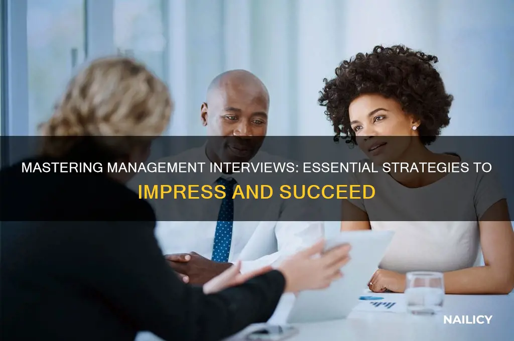 how to nail an interview for management