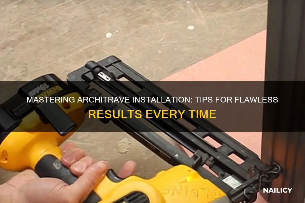 how to nail architrave