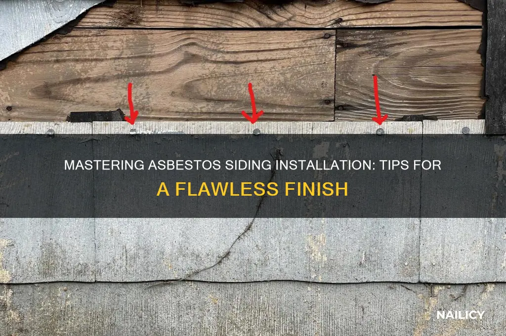 how to nail asbestos siding