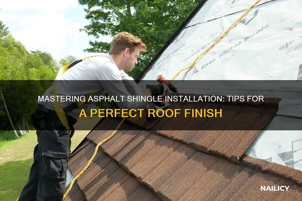 how to nail asphalt shingles