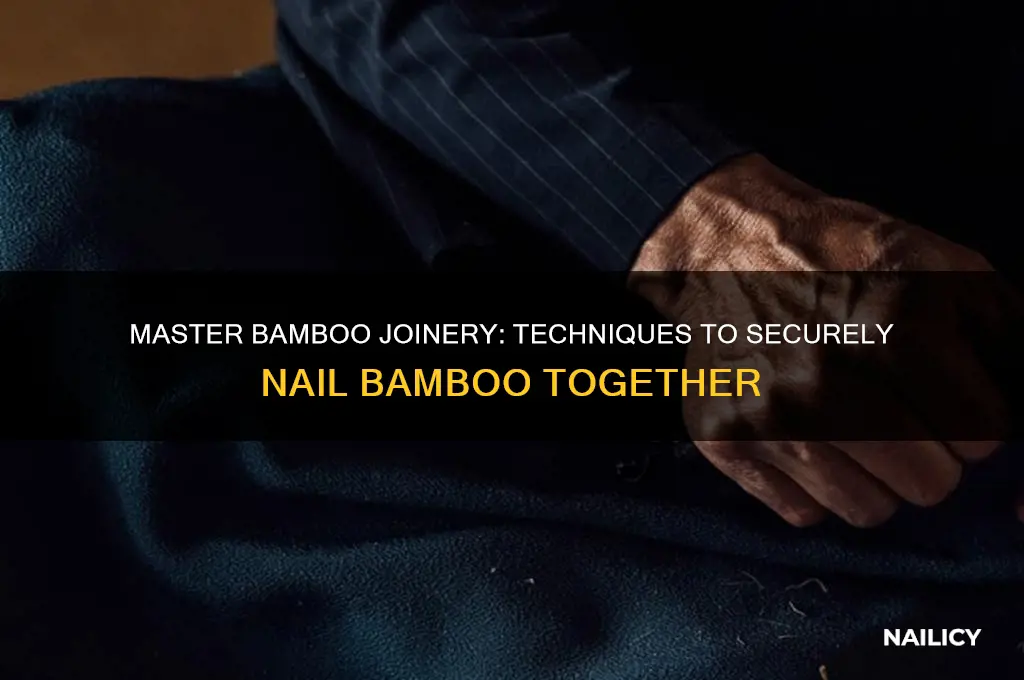 how to nail bamboo together