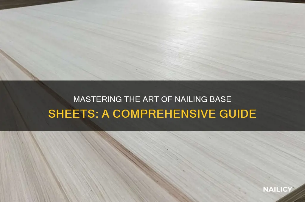 how to nail base sheet