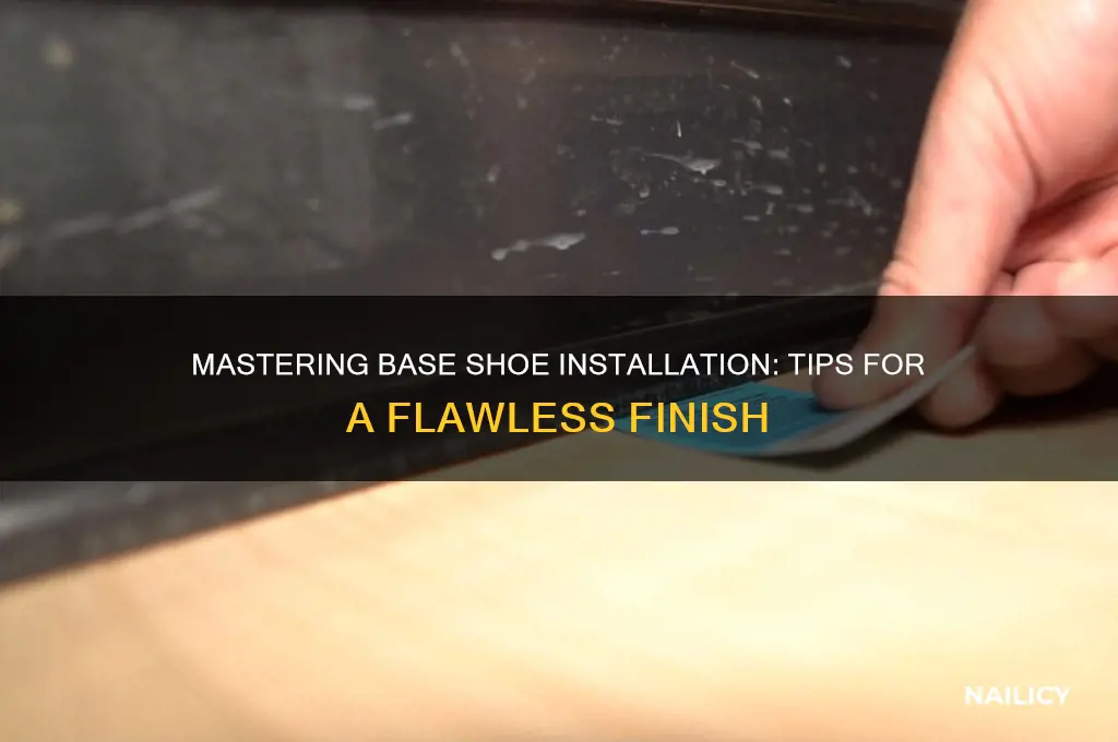 how to nail base shoe