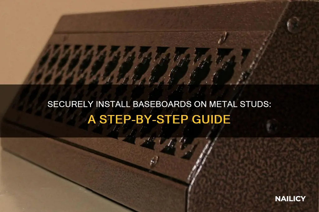 how to nail baseboard into metal studs