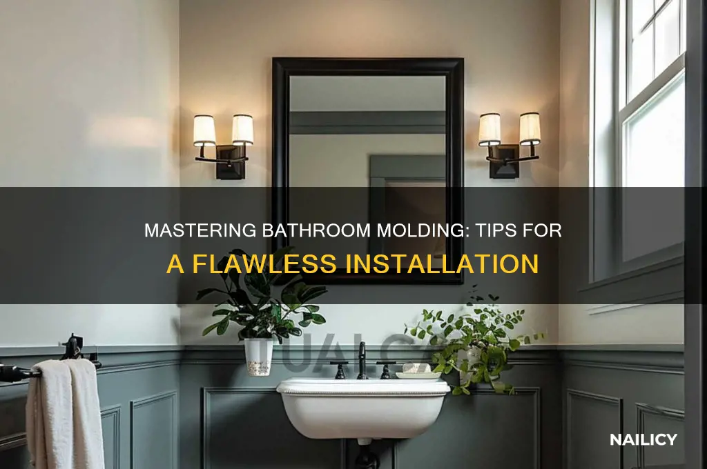 how to nail bathroom molding