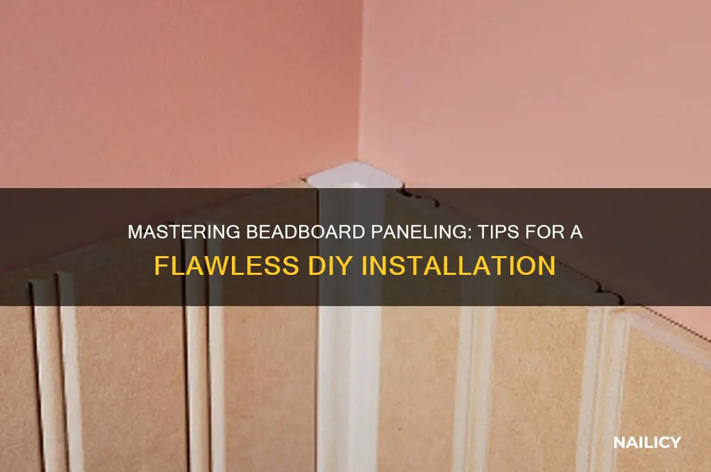 how to nail beadboard paneling