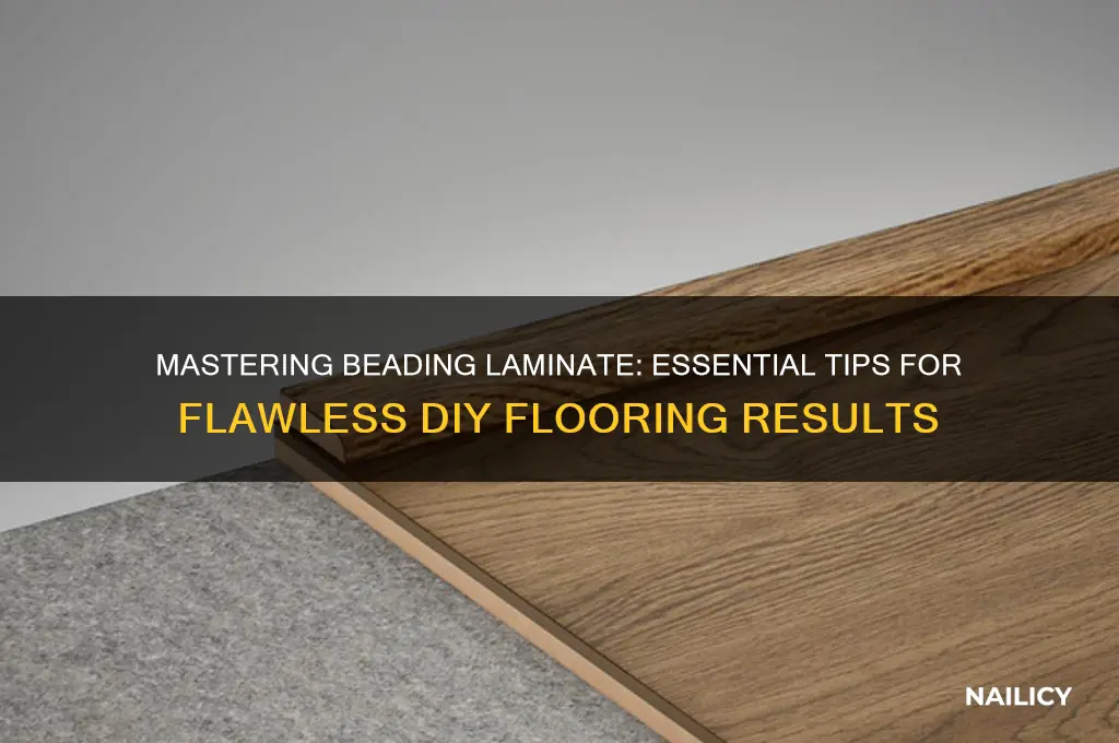 how to nail beading laminate