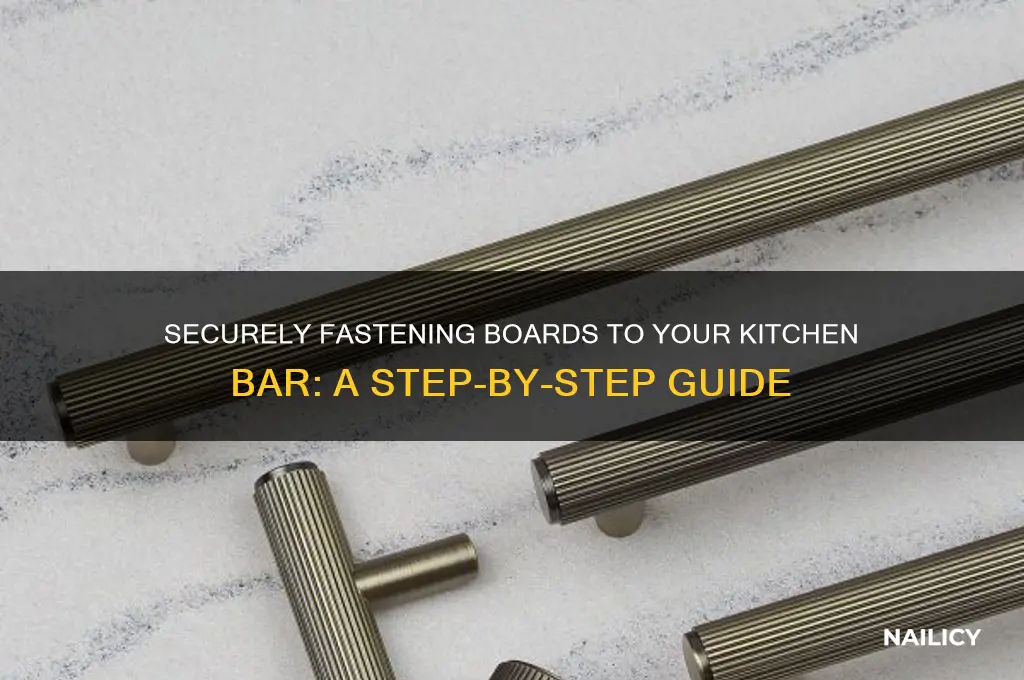 how to nail boards to a kitchen bar