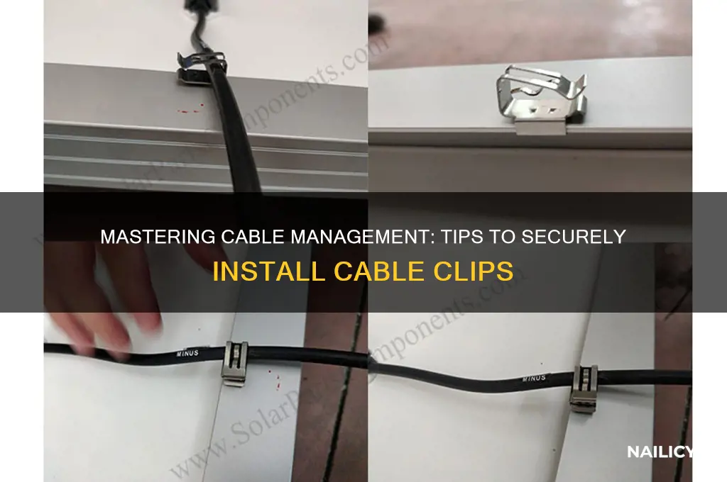 how to nail cable clips