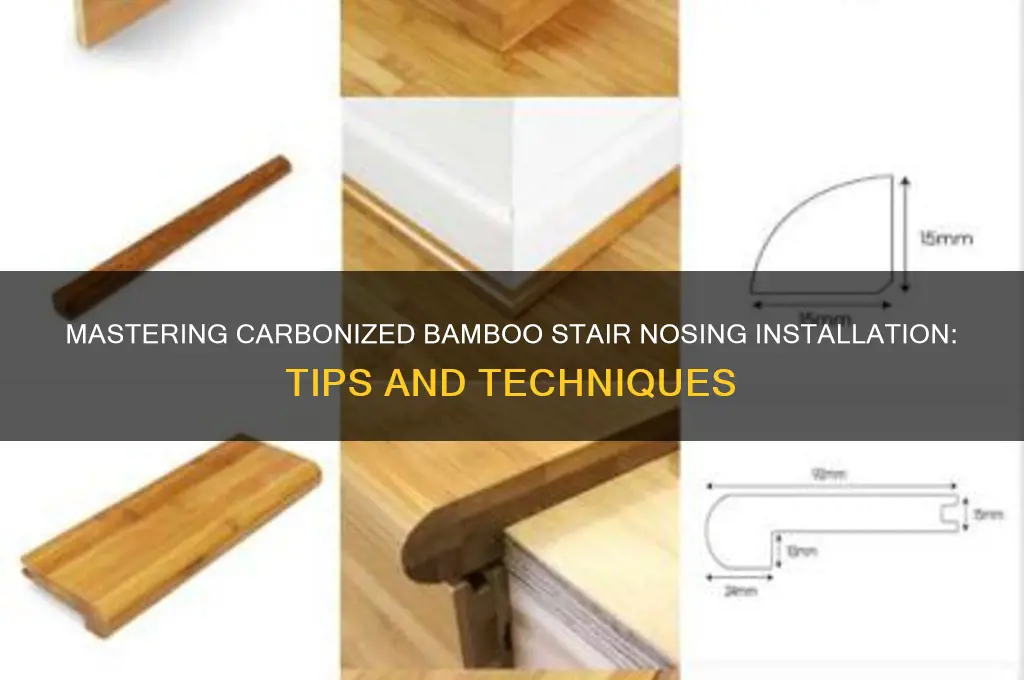 how to nail carbonized bamboo stair nosing