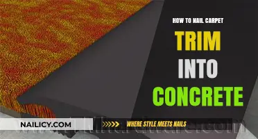 Carpet Trim Installation: Nailing into Concrete Like a Pro