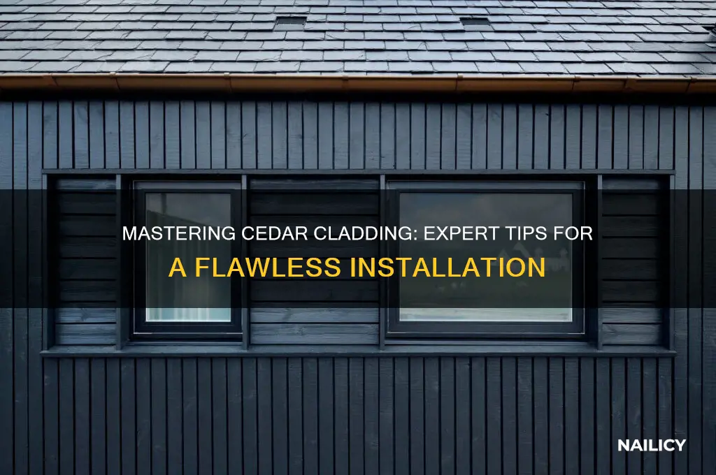 how to nail cedar cladding