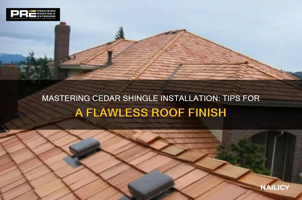 how to nail cedar shingles