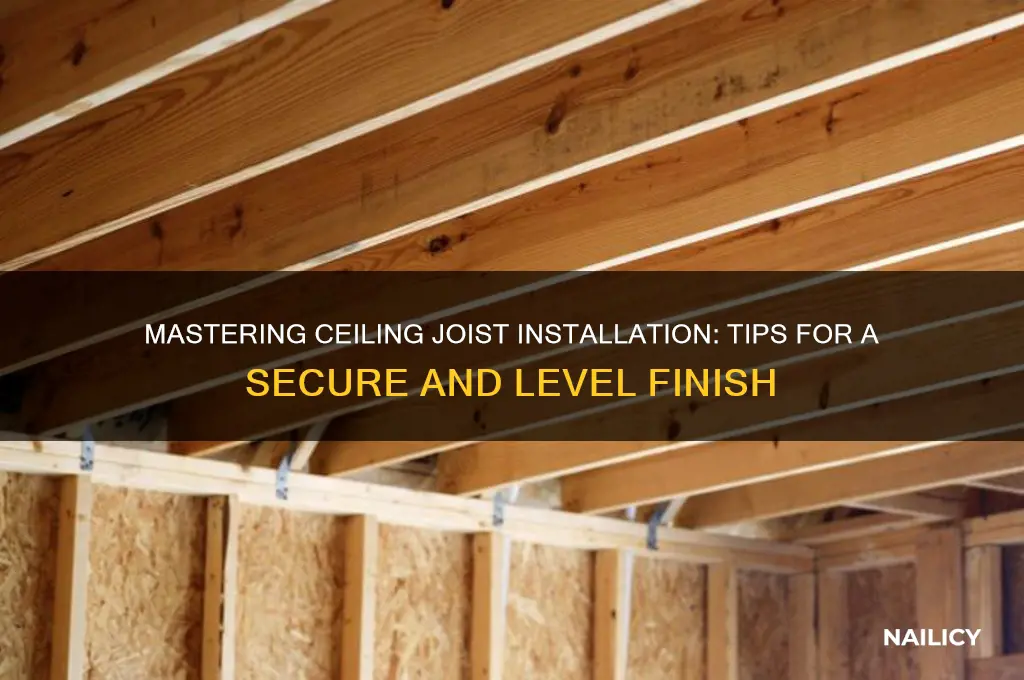 how to nail ceiling joists