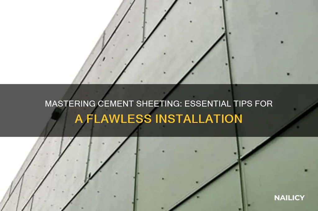 how to nail cement sheeting