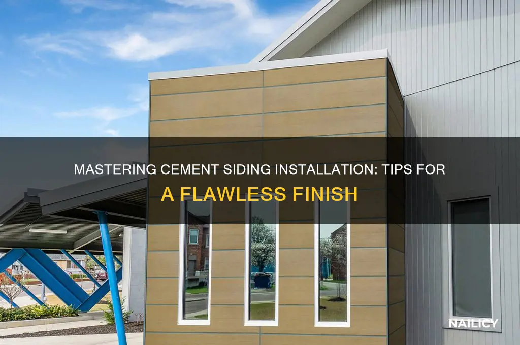 how to nail cement siding