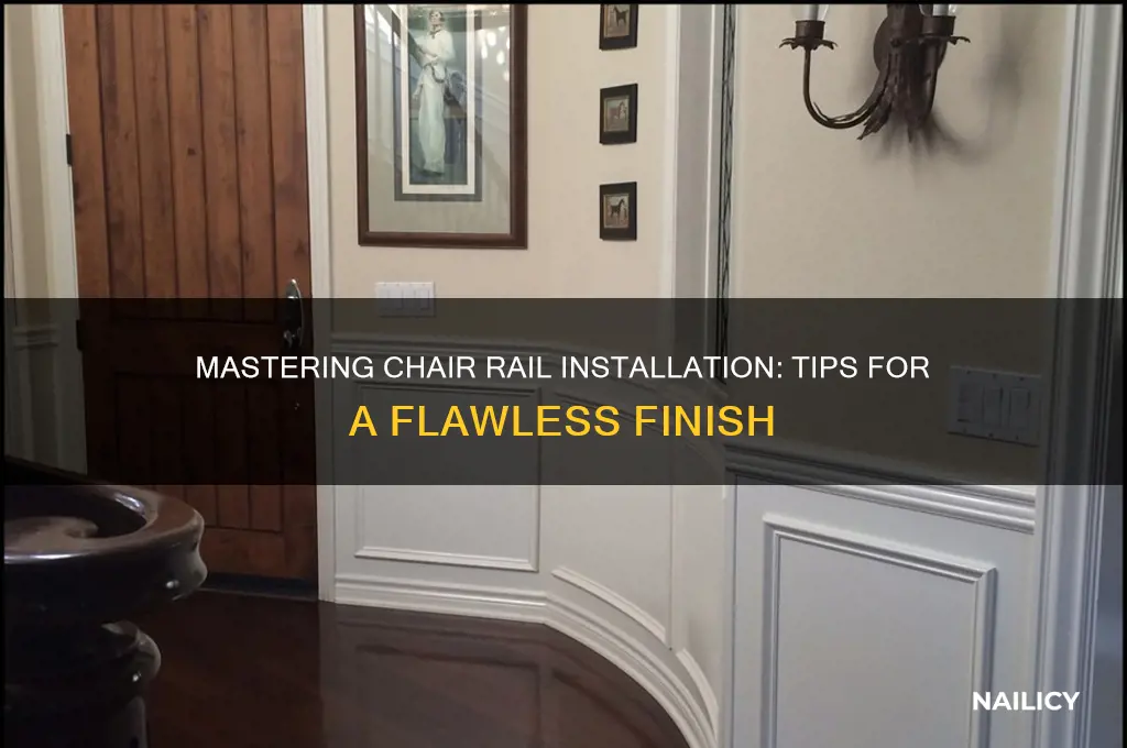 how to nail chair rail