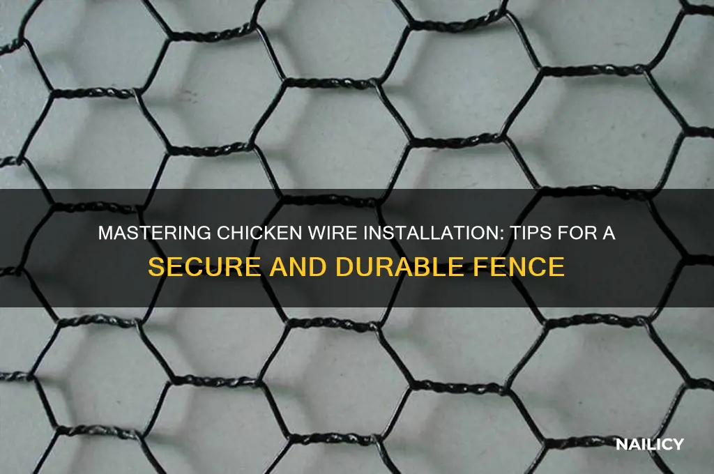 how to nail chicken wire