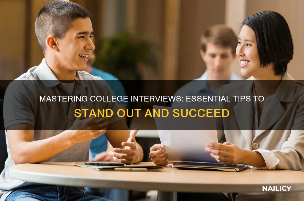 how to nail college interview