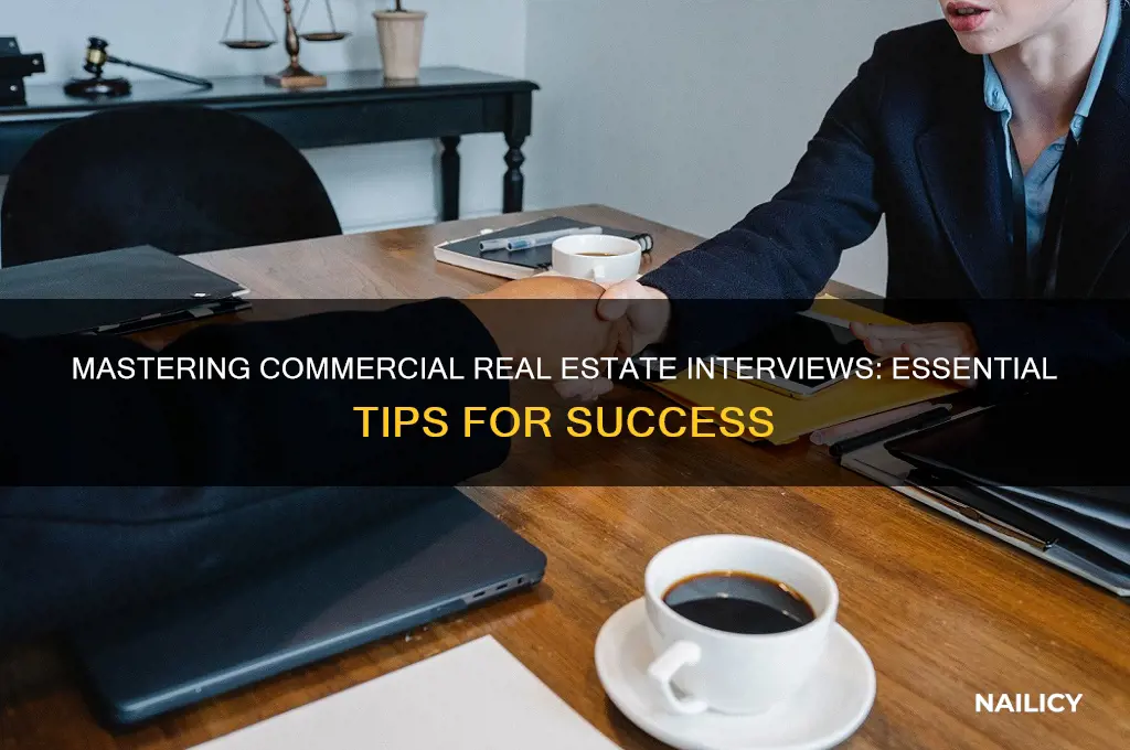 how to nail commercial real estate interview