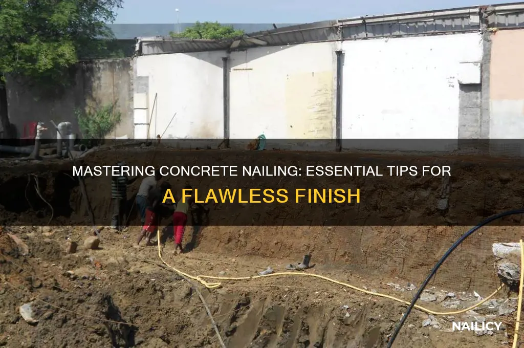 how to nail concreate