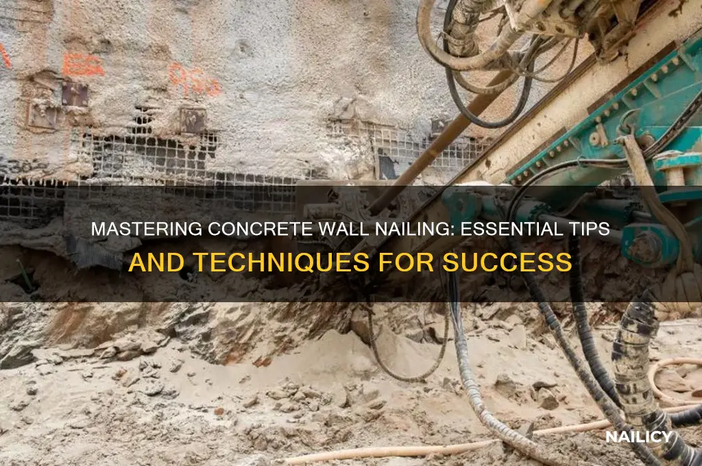 how to nail concrete wall