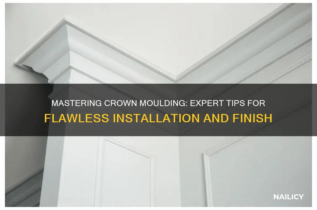 how to nail crown moulding