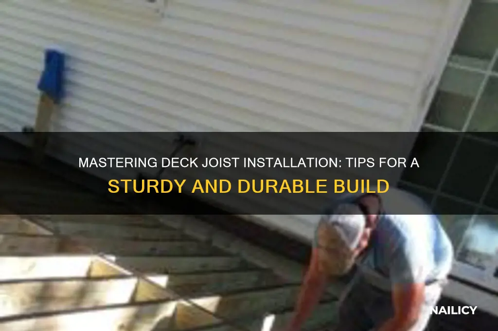 how to nail deck joists