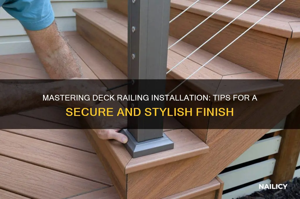 how to nail deck railing