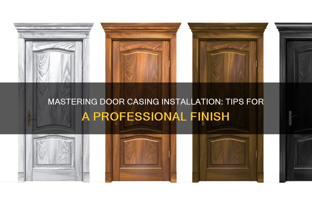how to nail door casing