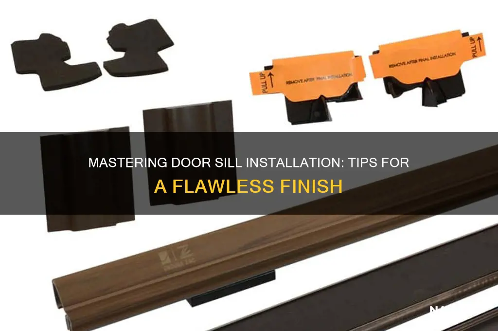 how to nail door sill