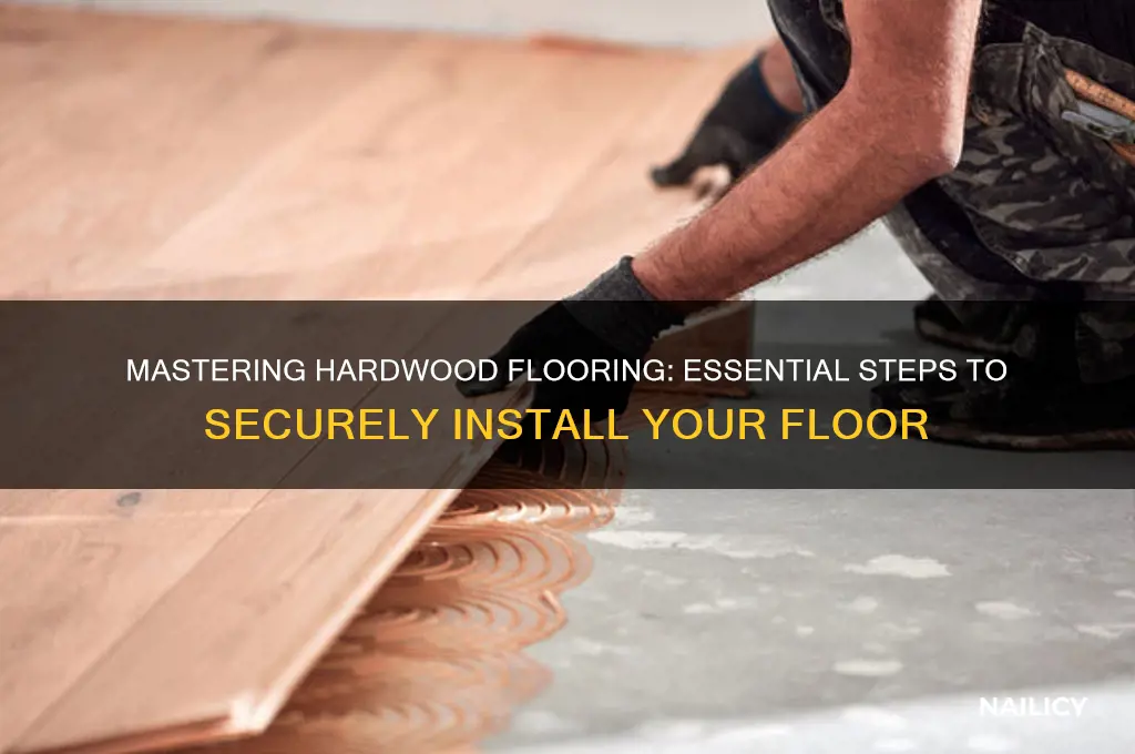 how to nail down a hardwood floor