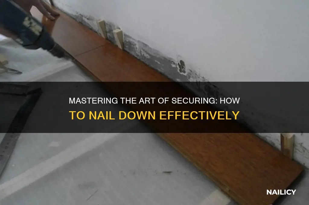 how to nail down