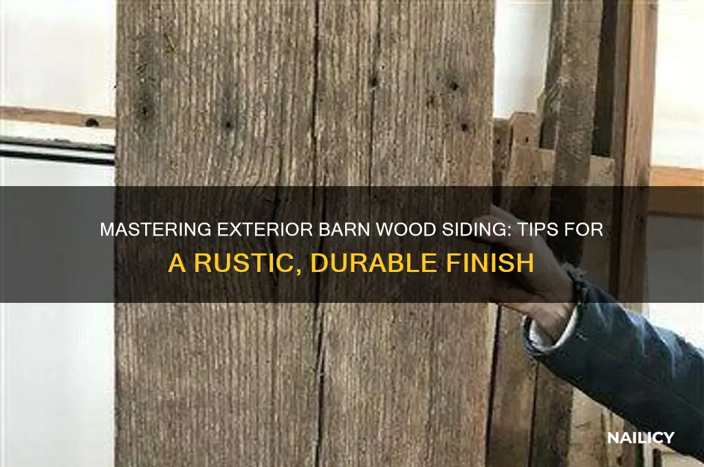 how to nail exterior barn wood siding