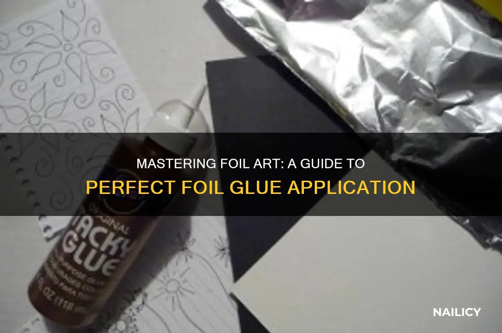 how to nail foil glue and foils