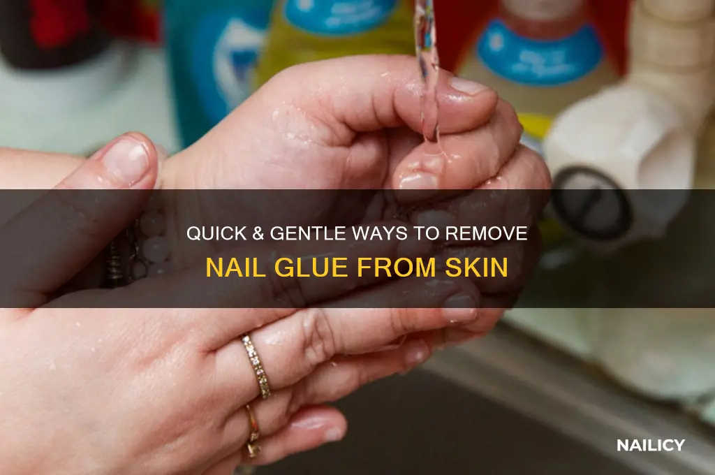 how to nail glue off of your skin