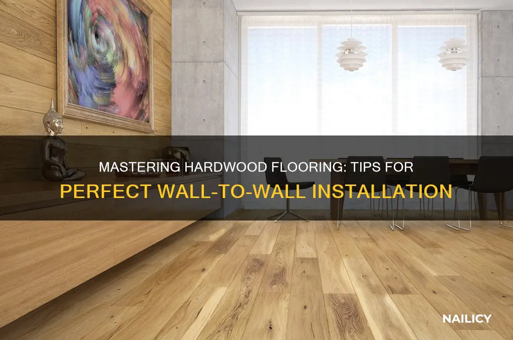 how to nail hardwood close to a wall