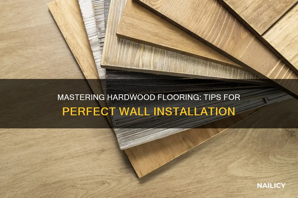 how to nail hardwood flooring against a wall