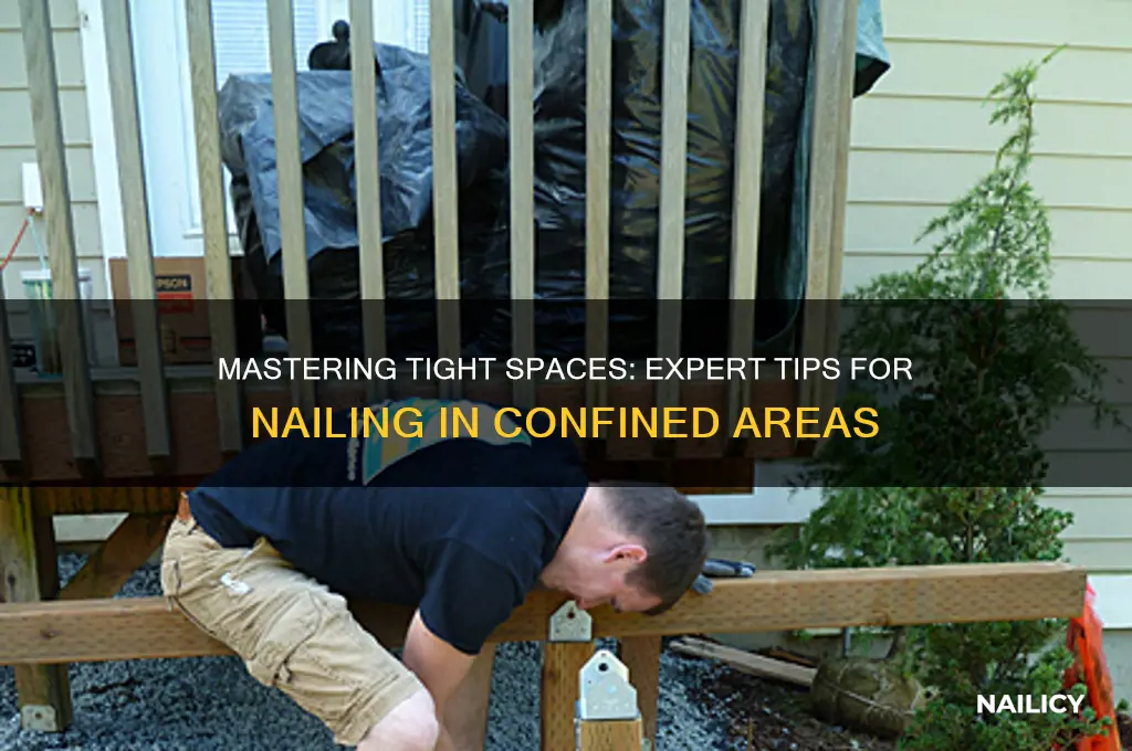 how to nail in a tight spot