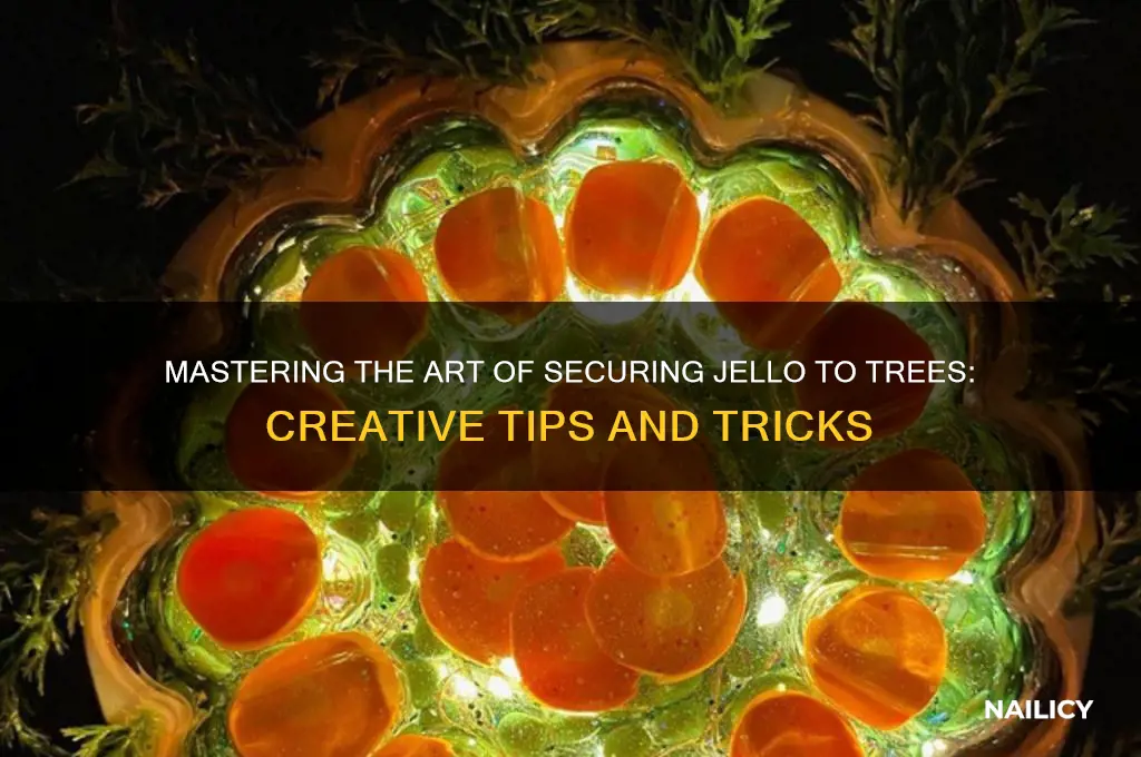 how to nail jello to a tree