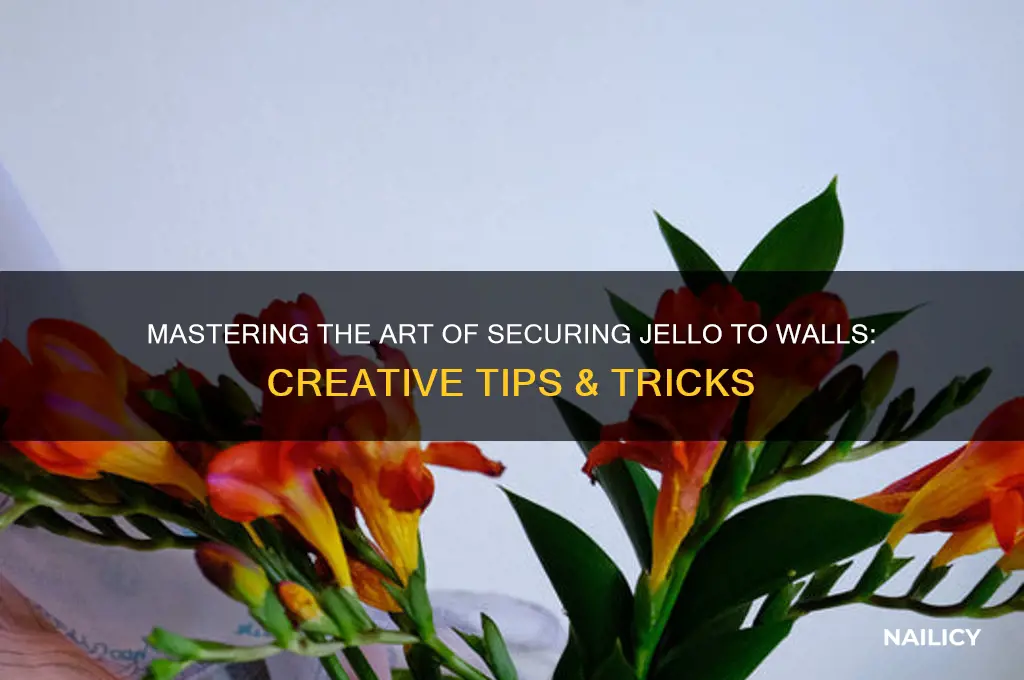 how to nail jello to a wall