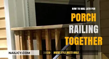 Securely Building Porch Railings: Mastering the Art of Nailing Lath Together