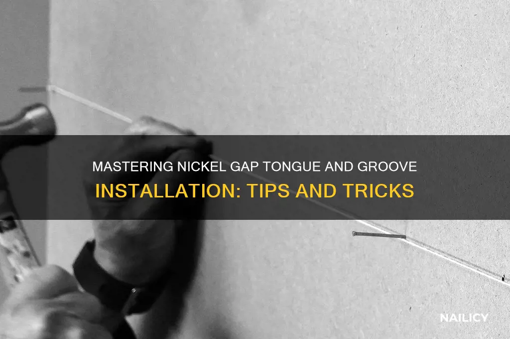 how to nail nickel gap tongue and groove